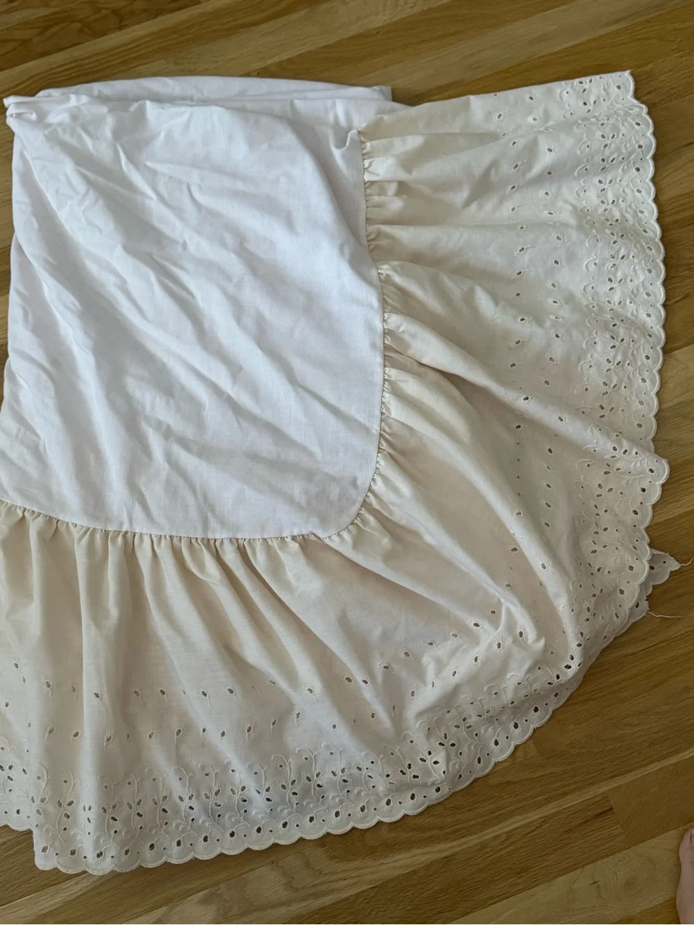 Twin Size Bedskirt Dust Ruffle Eyelet 13